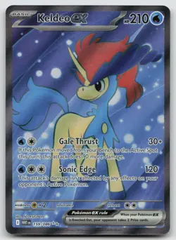 Keldeo ex 159/086 Holo Ultra Rare White Flare Pokemon Holo NM - Image 1