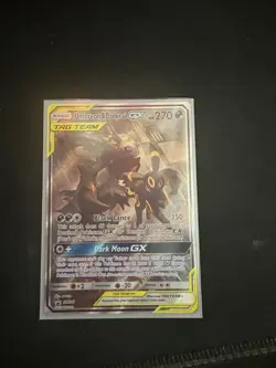 Pokemon TCG Umbreon & Darkrai GX Black Star Promo Tag Team Full Art Holo SM241 - Image 1