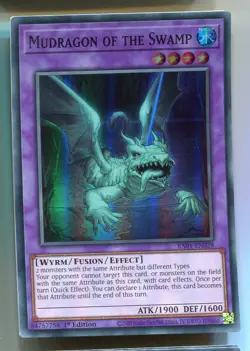 Yu-Gi-Oh! Mudragon of the Swamp Super Rare englisch RA01-EN028 Schlammdrache - Image 1