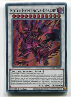 Yu-Gi-Oh! Roter Hypernova Drache Super Rare BLZD-DE038 - Image 1