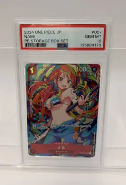 PSA 10 Nami #007 PB Storage Box Set 2024 One Piece Japanese - Image 4