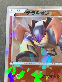 Pokemon card Terrakion 013/014 Japanese 2011 Nintendo Pocket Monster Holo RARE - Image 2