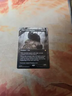Nine-Lives Familiar Borderless Foundations MTG NM - Image 1
