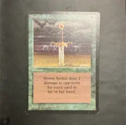 Wizards of the Coast Magic: The Gathering Storm Seeker Green Instant 1994 - Image 1