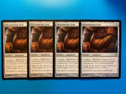 MTG 4x Adventuring Gear # 195 Zendikar Pauper Modern Magic the Gathering x4 NM - Image 1