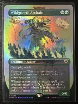 MTG Wildgrowth Archaic - Showcase - Secrets of Strixhaven Foil #297 - Image 1