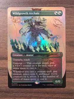 Wildgrowth Archaic - Foil Extended Art SOS NM MTG - Image 1
