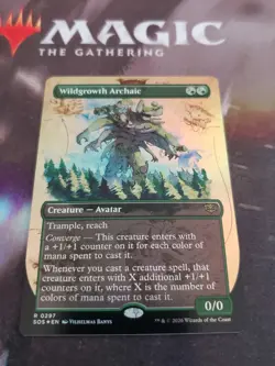 Mtg. Wildgrowth Archaic. Foil Borderless. Secrets of Strixhaven. Pack Fresh - Image 1