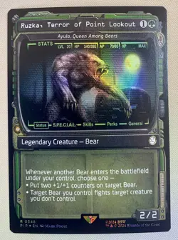 Ruzka, Terror of Point Lookout (0348) *FOIL* Showcase MTG: Fallout (PIP) NM/M - Image 1