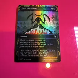 Feed the Swarm- Mtg: TMT - U 0210 Foil/ Full Art - Image 1