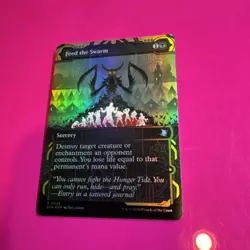 Feed the Swarm- Mtg: TMT - U 0210 Foil/ Full Art - Image 2