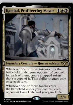 Kambal, Profiteering Mayor Outlaws of Thunder Junction Regular NM R 0211 - Image 1