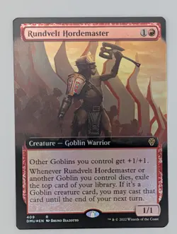MTG - Rundvelt Hordemaster - DMU - R - Ext Art Foil - 409 - Image 1