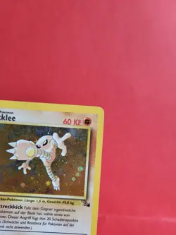 Pokemon Karte/card - Hitmonlee Kicklee 7/62 - Fossil Holo - Vg-Excellent - Image 3