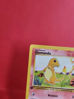 Pokemon Karten Sammlung - Starter Glumanda 46/102 1. Edition Base Exc-Near Mint - Image 2