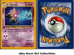 2001 Pokemon, Neo Revelation, #25/64 Starmie, 1st Edition, Rare - Image 1
