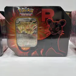 Team Rocket’s Persian Fall Destined Rivals Tin Pokemon Trading Card Game - Image 5