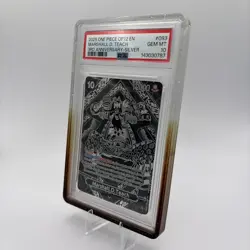 2025 One Piece OP12 English 3rd Anniversary Silver #093 Marshall D. Teach PSA 10 - Image 2