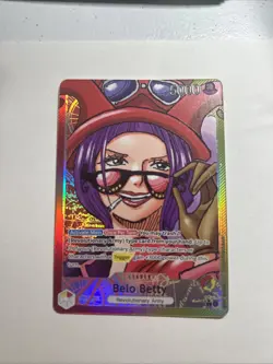One Piece TCG Belo Betty OP05-002 Leader Alt Art NM - Image 1