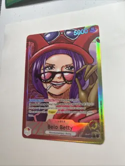 One Piece TCG Belo Betty OP05-002 Leader Alt Art NM - Image 3