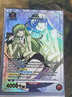 English C.C Code Geass Parallel UA01BT/CGH-1-077 Union Arena Alt Art - Image 1