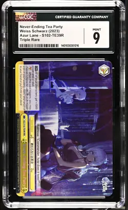 Weiss Schwarz GRADED Never-Ending Tea Party Illustrious Azur Lane RRR 9 CGC - Image 1