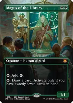 ~ Magus of the Library (Borderless) ~ NM ~ Special Guests ~ MTG ~ - Image 1