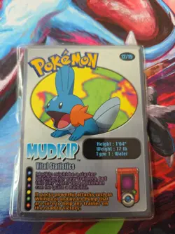 2002 Pokemon Special Wendy's Kid Meal Card Sealed Mudkip #12/15 VERY RARE - Image 1