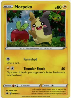 Morpeko Holo SWSH: Sword & Shield Promo Cards SWSH031 - NM Condition - Image 1
