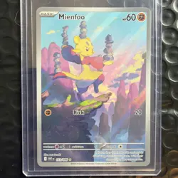 Pokemon Cards Mienfoo 133/086 White Flare Illustration Rare NM - Image 1