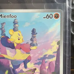 Pokemon Cards Mienfoo 133/086 White Flare Illustration Rare NM - Image 3