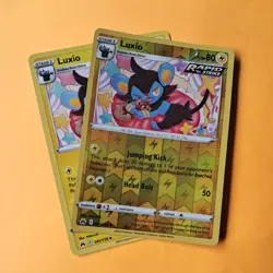 Reverse Holo LUXIO 043/159 & non holo Crown Zenith SWSH pokemon cards bundle - Image 2