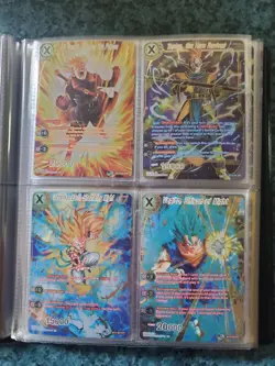 Dragon Ball Z Card Binder Collection Lot 56 Cards SR, SPR NM - Image 5