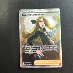 Cynthia's Ambition Full Art Holo Ultra Rare Card 169/172 Swsh09 Brilliant Stars - Image 1