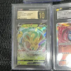 Pokemon Graded Card Lot Leafeon V Charizard Pikachu Blastoise Venusaur Holo Jap… - Image 1