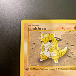 Sandshrew 62/102 1st Edition Shadowless Base Set Regular NM - Pokemon Card - Image 2