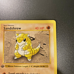 Sandshrew 62/102 1st Edition Shadowless Base Set Regular NM - Pokemon Card - Image 3
