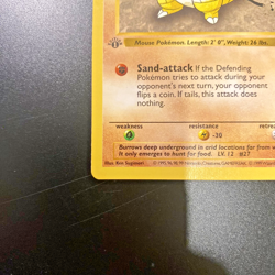 Sandshrew 62/102 1st Edition Shadowless Base Set Regular NM - Pokemon Card - Image 5