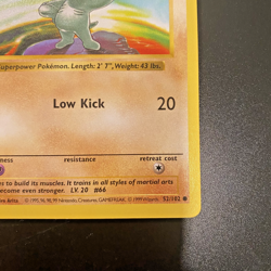 Machop 52/102 1st Edition Shadowless Base Set Regular NM - Pokemon Card - Image 4