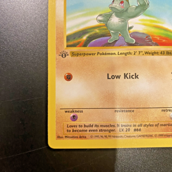 Machop 52/102 1st Edition Shadowless Base Set Regular NM - Pokemon Card - Image 5