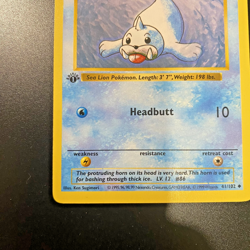 Seel 41/102 1st Edition Shadowless Base Set Regular LP - Pokemon Card - Image 5