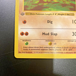 Diglett 47/102 1st Edition Shadowless Base Set Regular NM - Pokemon Card - Image 5