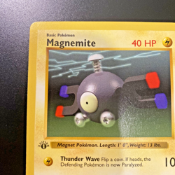 Magnemite 53/102 1st Edition Shadowless Base Set Regular LP+ - Pokemon Card - Image 2