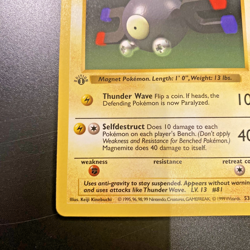 Magnemite 53/102 1st Edition Shadowless Base Set Regular LP+ - Pokemon Card - Image 5