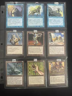 MTG Ice Age Lot: Jeweled Amulet + Old School Rare Vintage Card Collection - Image 1