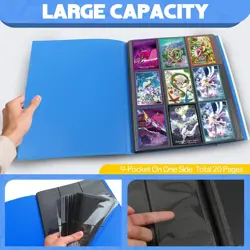 Trading Card Binder,9 Pocket 20 Pages 360 Cards,Collector Album,Card Folder f... - Image 2