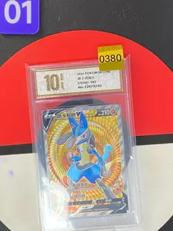 Pokemon S-Chinese Card Sword&Shield CS5bC 142 SR Lucario V Grade10 - Image 1