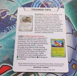 Pokemon TCG Lapras Stellar Crown Trainer Tip Art Card - Image 2