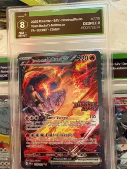Team Rocket's Moltres ex - (Destined Rivals Stamp) 229/182 Miscellaneous Cards & - Image 1