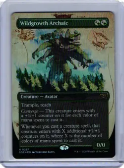 MTG Wildgrowth Archaic (297/444) Secrets of Strixhaven NM FOIL - Image 1